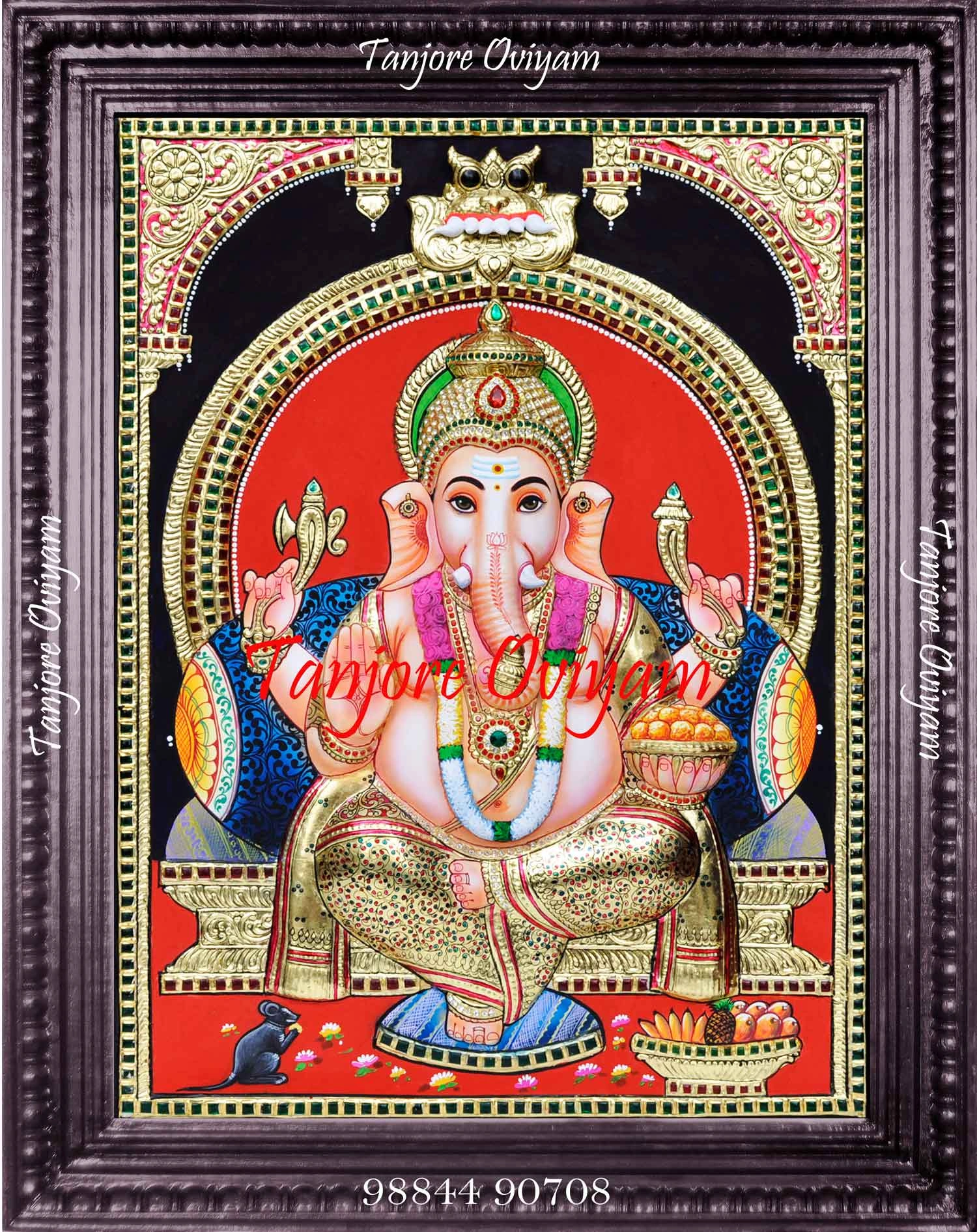Ganesha Tanjore Painting